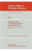 Rims Symposium on Software Science and Engineering II
