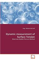 Dynamic measurement of Surface Tension