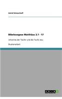 Bibelexegese Matthäus 3,1 - 17