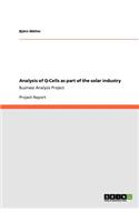 Analysis of Q-Cells as part of the solar industry