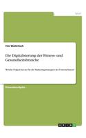 Digitalisierung der Fitness- und Gesundheitsbranche