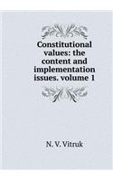 Constitutional Values