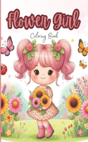 Flower Girl Coloring Book