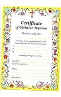 Certificate Of Baptism New B201 Pk