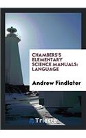Chambers's Elementary Science Manuals