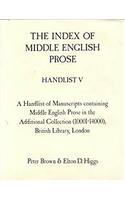 The Index of Middle English Prose Handlist V