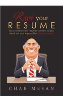Right Your Resume