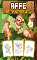 Affe Malbuch für Kinder