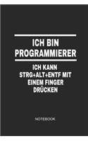 Ich Bin Programmierer Ich Kann Strg+alt+entf Mit Einem Finger Drücken Notebook