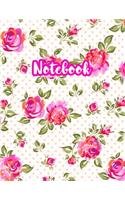 Notebook: Cute Blank Lined Journal Large 8.5 x 11 Matte Cover Design with Ruled White Paper Interior (Perfect for School Notes, Girls and Boys Diary, Kids Wri