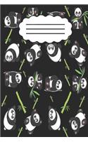 Panda Bear Notebook: Panda Bear Notebook, Journal size 6x9