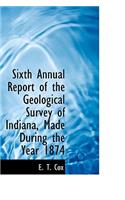 Sixth Annual Report of the Geological Survey of Indiana, Made During the Year 1874