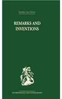 Remarks and Inventions