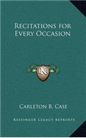 Recitations for Every Occasion