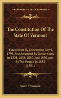 The Constitution Of The State Of Vermont
