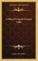 A Difesa Di Cognetti Giovanni (1880)