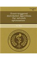 Event-Triggered Distributed Algorithms for Network Optimization