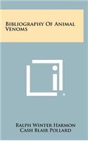 Bibliography of Animal Venoms