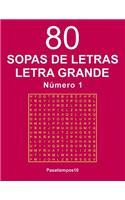 80 Sopas de letras Letra Grande - N. 1