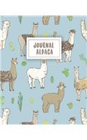 Journal Alpaca: Bullet Grid Journal - 150 Dot Grid Pages (Size 8x10 Inches) - With Bullet Journal Sample Ideas