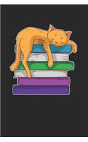 Reading Cat Notebook - Lover Of Books Journal Planner