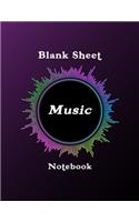 Blank Sheet Music Notebook