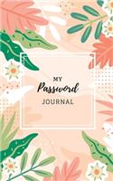 My Password Journal: Internet Password and Private Code logbook