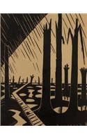Guitar Tab Paper Notebook: War Landscape Art cover