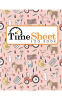 Time Sheet Log Book: (Time Sheet Log Books)