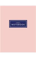 Cornell Notebook: Blush Pink - 120 White Pages 8.5x11" - Note Taking System(1 Pretty Journals)