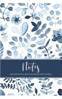 Notes: 6X9 Painted Leaves Notebook For Women