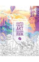 MrSuicideSheep's Concept Art Colouring Book