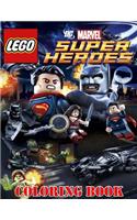 Lego Super Heroes Coloring Book: DC & Marvel, Great Activity Book for Kids and Adults (30 Illustrations)