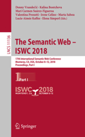 Semantic Web - Iswc 2018: 17th International Semantic Web Conference, Monterey, Ca, Usa, October 8-12, 2018, Proceedings, Part I