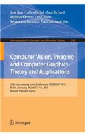 Computer Vision, Imaging and Computer Graphics Theory and Applications