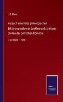 Versuch einer blos philologischen Erklärung mehrerer dunklen und streitigen Stellen der göttlichen Komödie