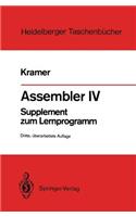 Assembler IV: Supplement Zum Lernprogramm