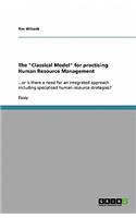 The Classical Model for practising Human Resource Management