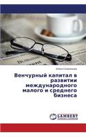Venchurnyy kapital v razvitii mezhdunarodnogo malogo i srednego biznesa