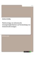 Werkverträge im Arbeitsrecht. Lösungsmöglichkeiten zur Vermeidung von Scheinwerkverträgen