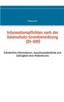 Informationspflichten nach der Datenschutz-Grundverordnung (DS-GVO)