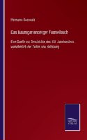 Das Baumgartenberger Formelbuch