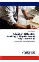 Adoption Of Mobile Banking In Nigeria