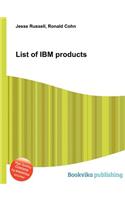 List of IBM Products