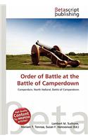 Order of Battle at the Battle of Camperdown