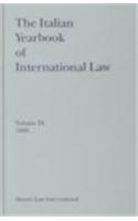 Italian Yearbook of International Law, Volume 9 (1999)