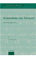 Schoenberg and Tonality