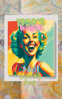 1950s Woman Themed Coloring Book: adult coloring book