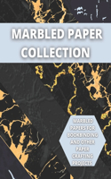 Marbled Paper Collection: marbled papers for bookbinding and other paper crafting projects
