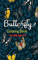 Butterfly Coloring Book for Kids Ages 4-8